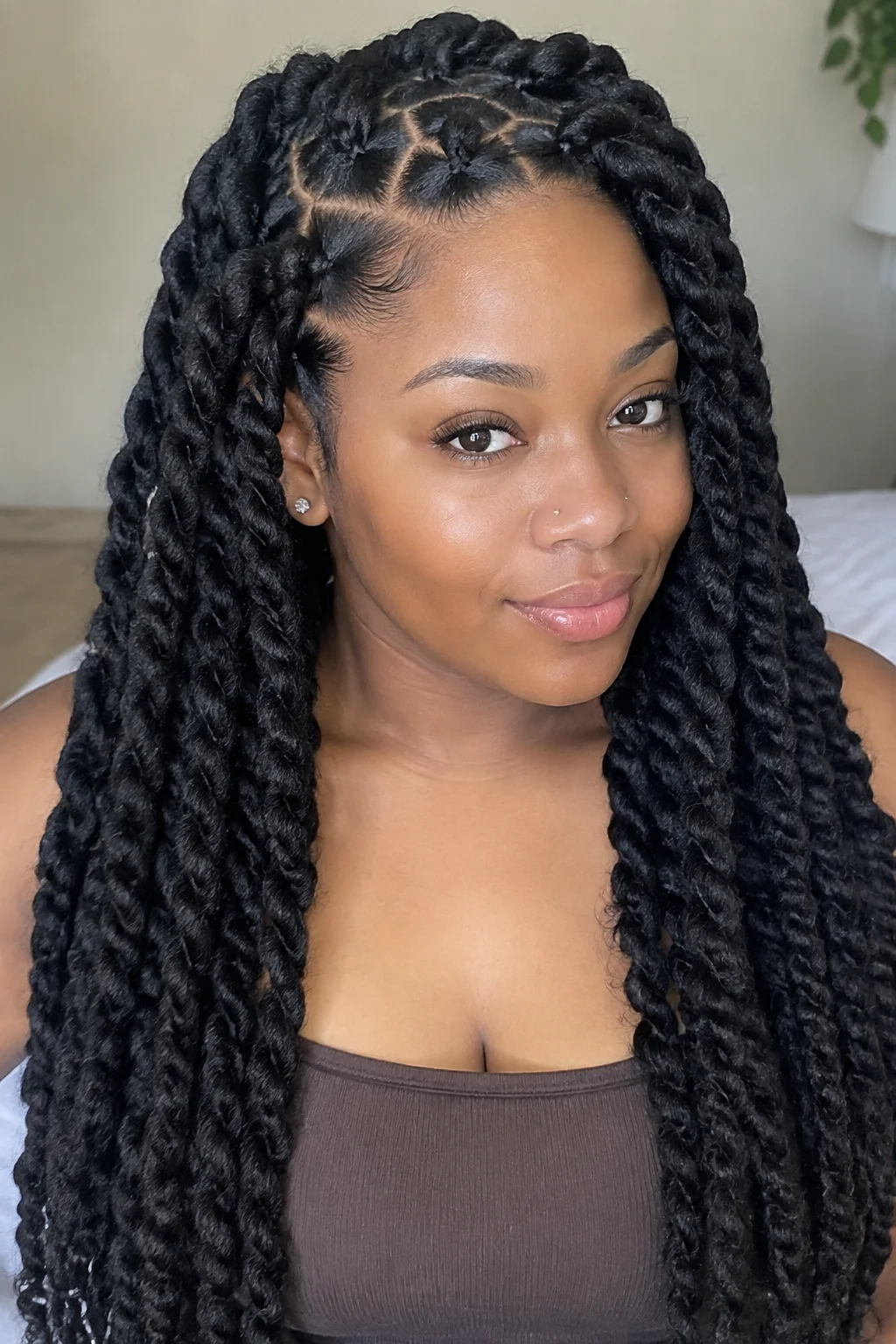 Chunky Jumbo Marley Twists hairstyle