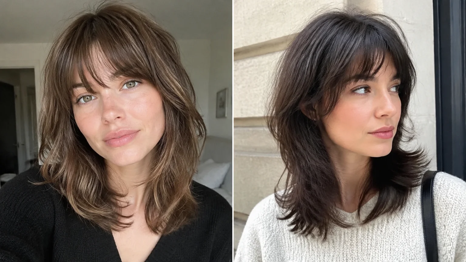 15 Medium Layered Hair With Bangs Ideas