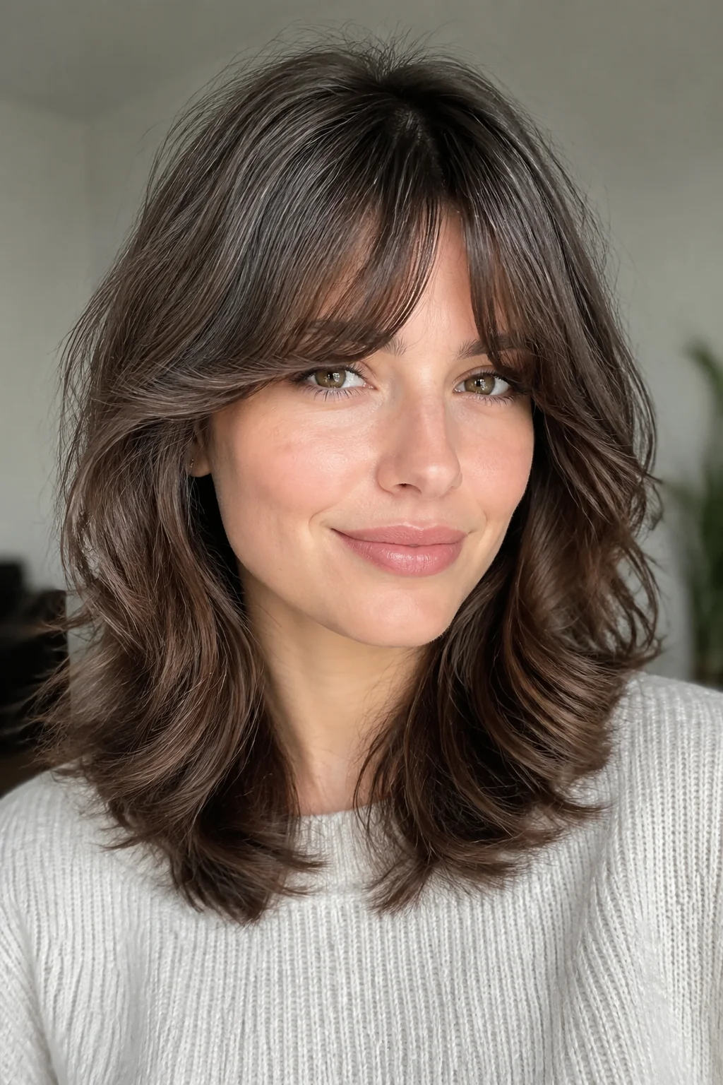Bottleneck Bangs With Soft Internal Layers hairstyle