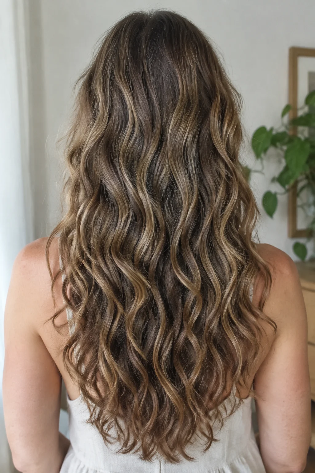 Layered S-Wave Air-Dry with Diffused Roots hairstyle