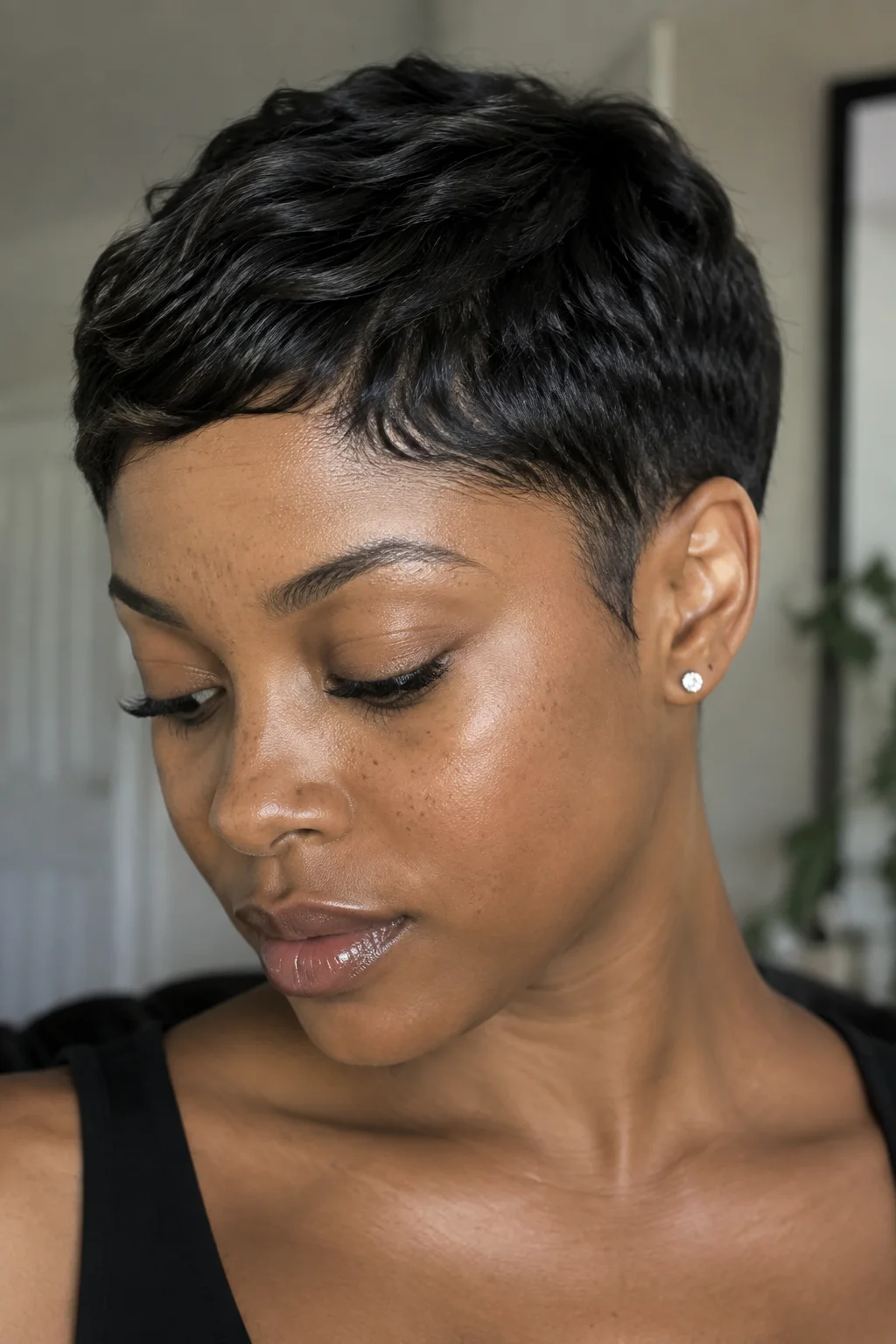 Soft Fade Pixie hairstyle
