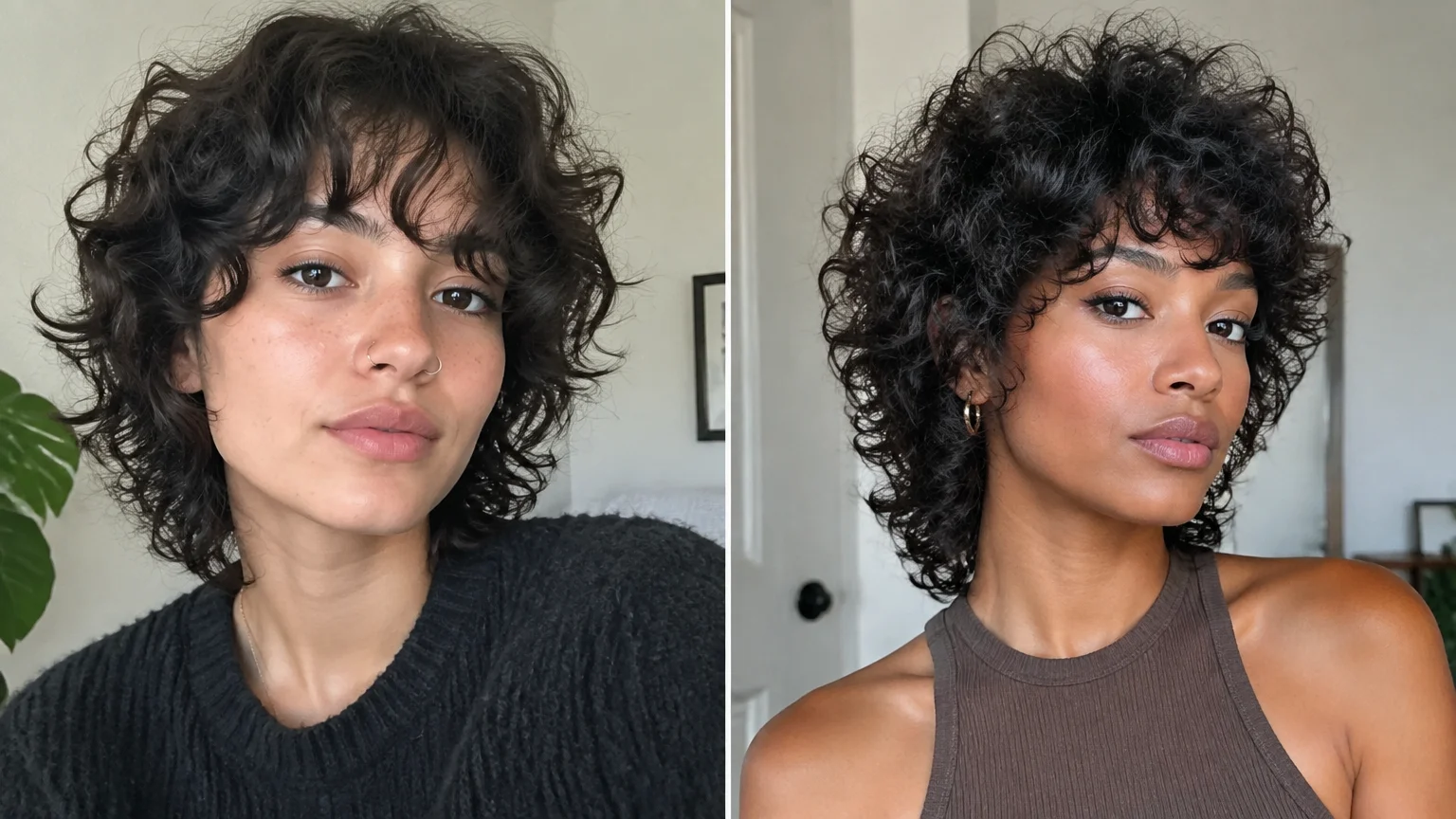 15 Short Wolf Cut Ideas for Curly Hair