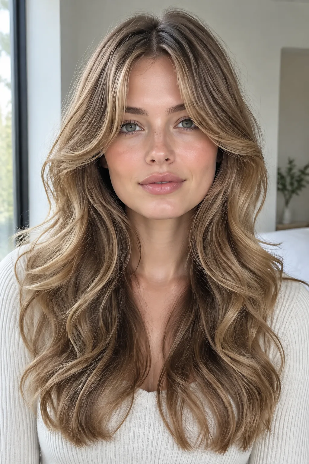 Butterfly Cut with Curtain Bangs hairstyle