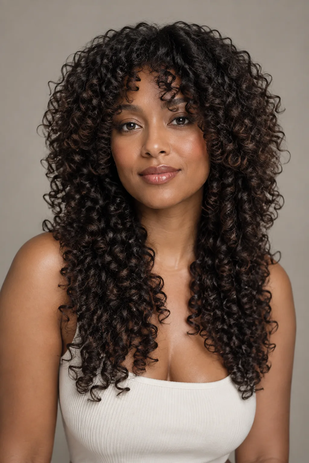 Curly Butterfly Cut hairstyle