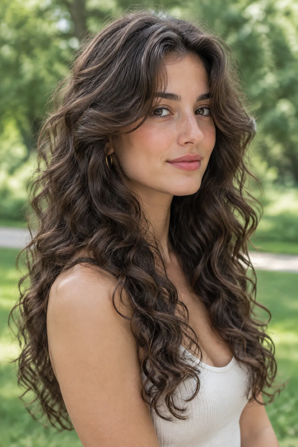 Wavy Butterfly Cut hairstyle