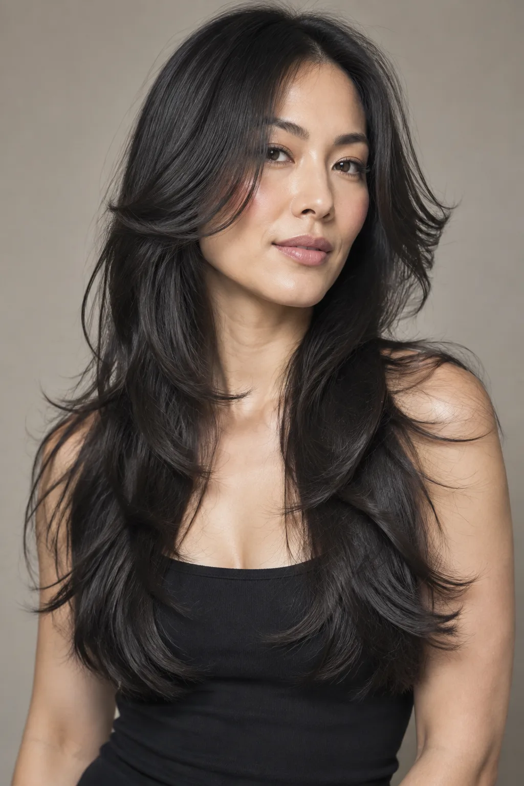 Butterfly Cut for Thick Straight Hair
