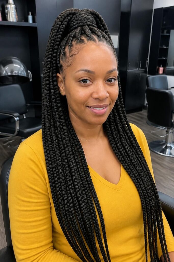 Jumbo knotless braids