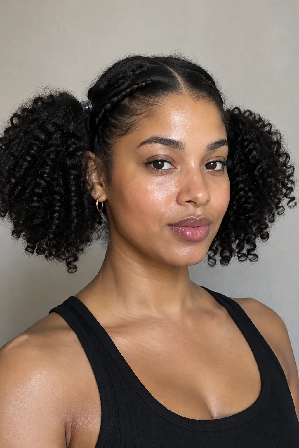 Braided-Base Pigtails hairstyle