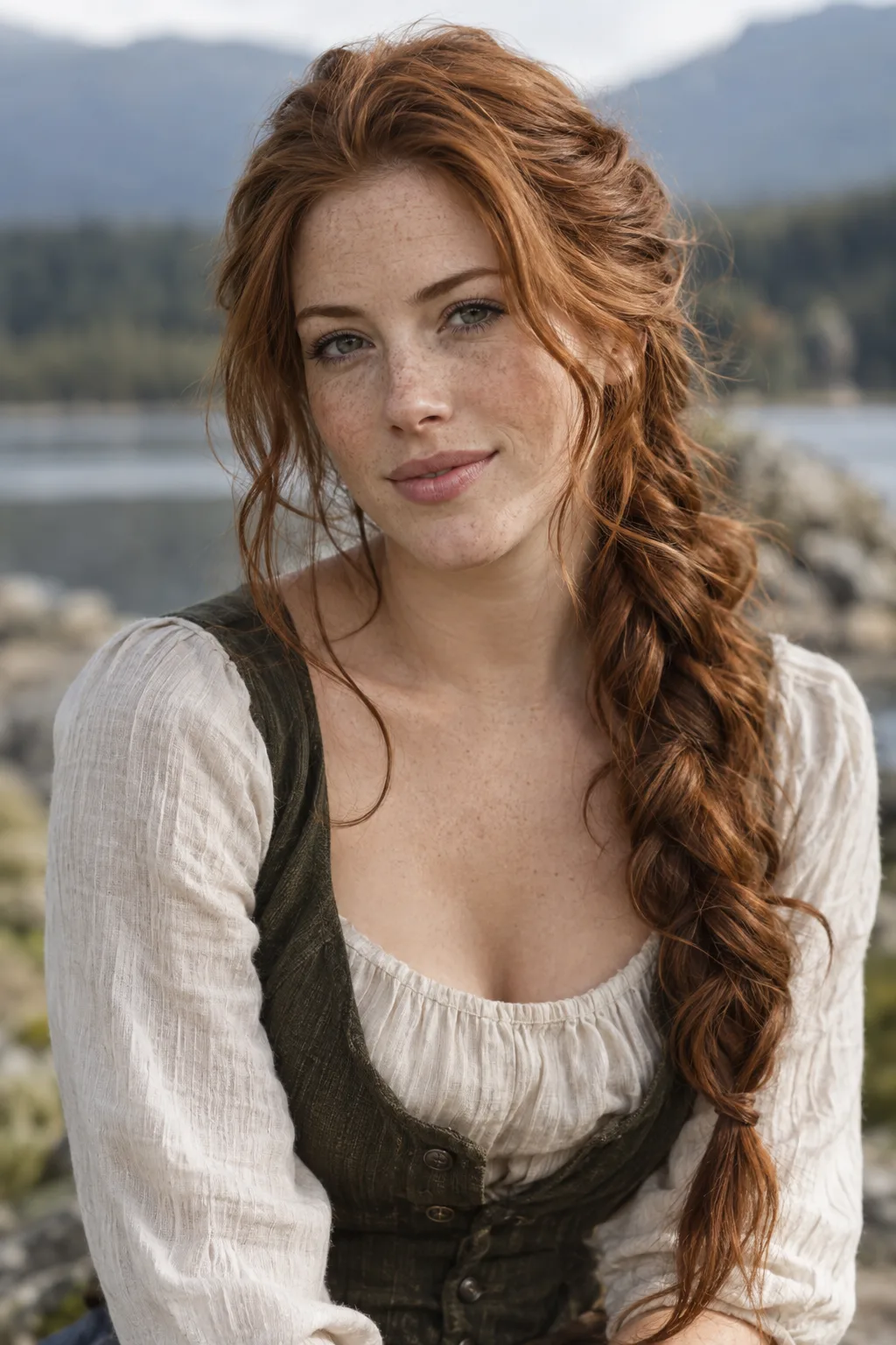 Side Braided Ponytail hairstyle