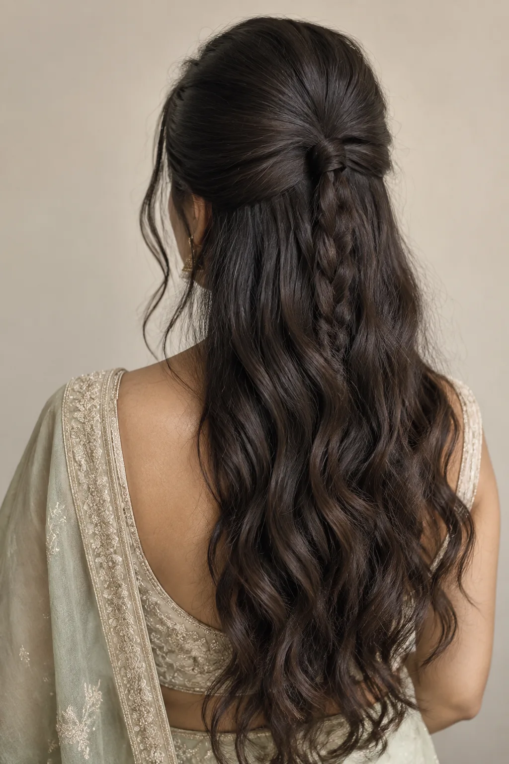 Half-Up Braided Ponytail hairstyle