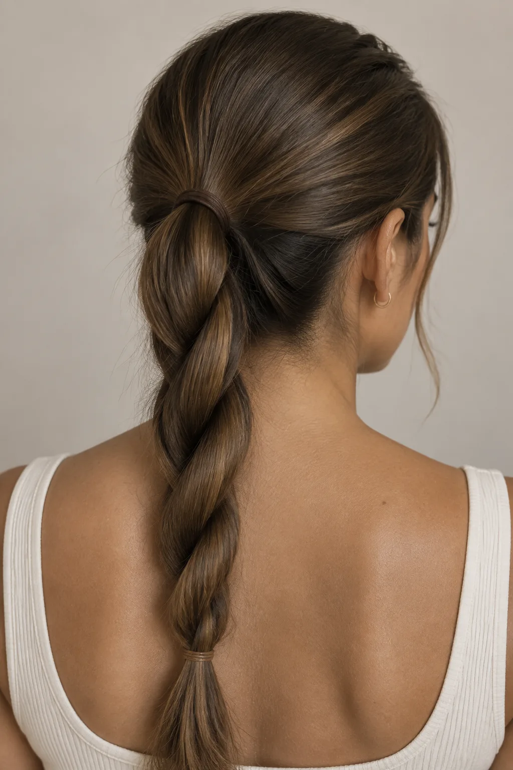 Rope Braid Ponytail hairstyle