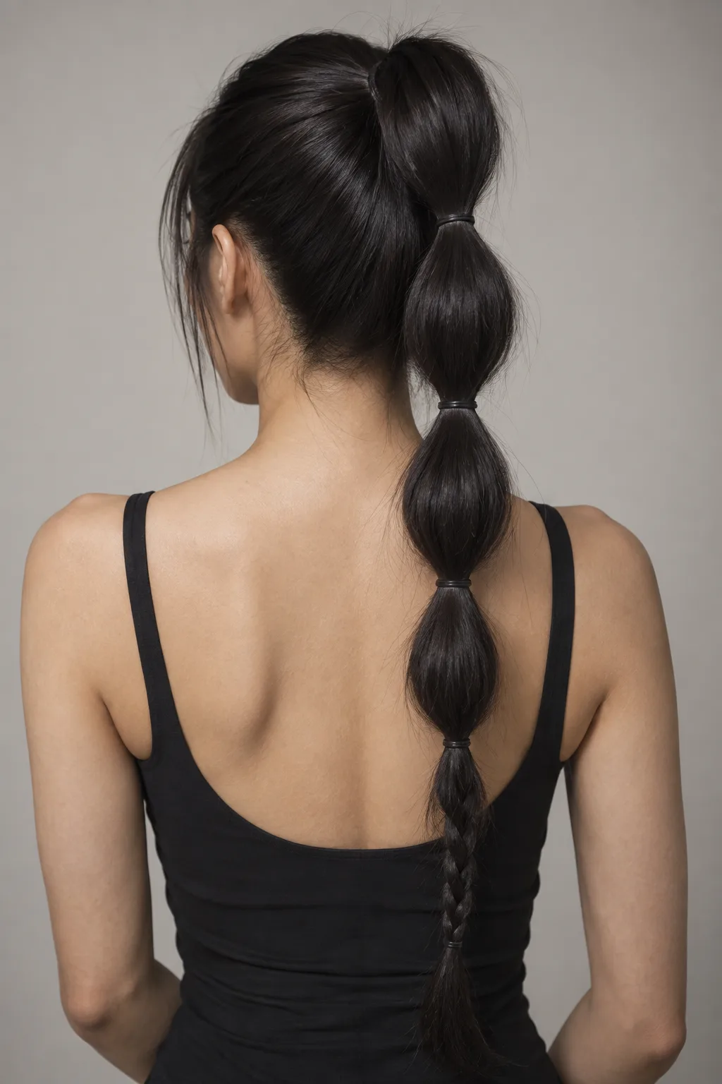 Braided Bubble Ponytail hairstyle