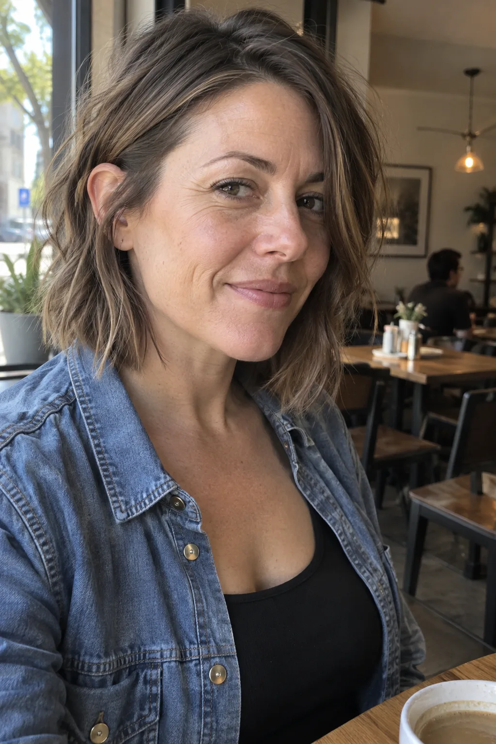 Choppy Layered Lob hairstyle