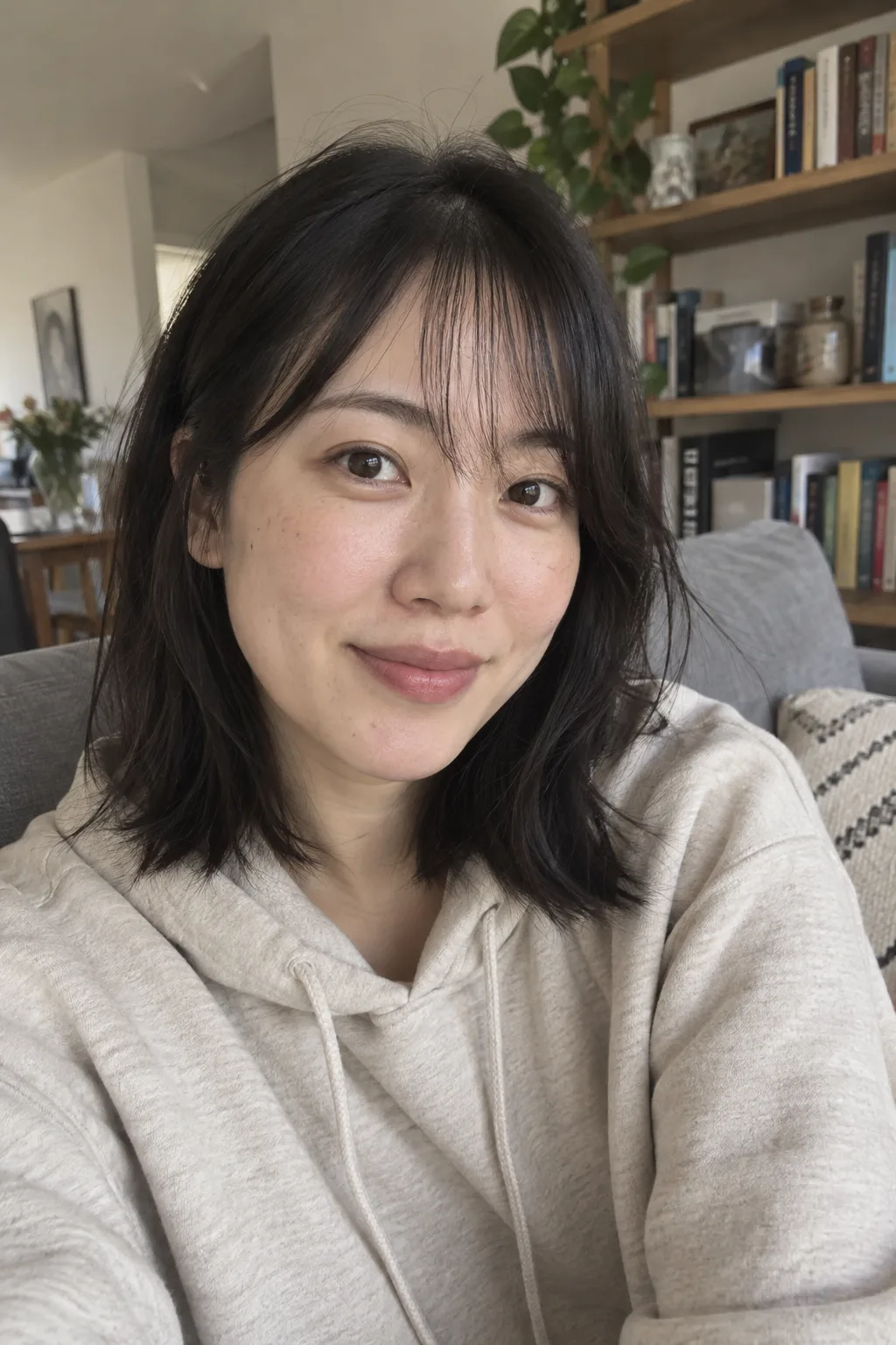 Layered Cut With Wispy Bangs hairstyle