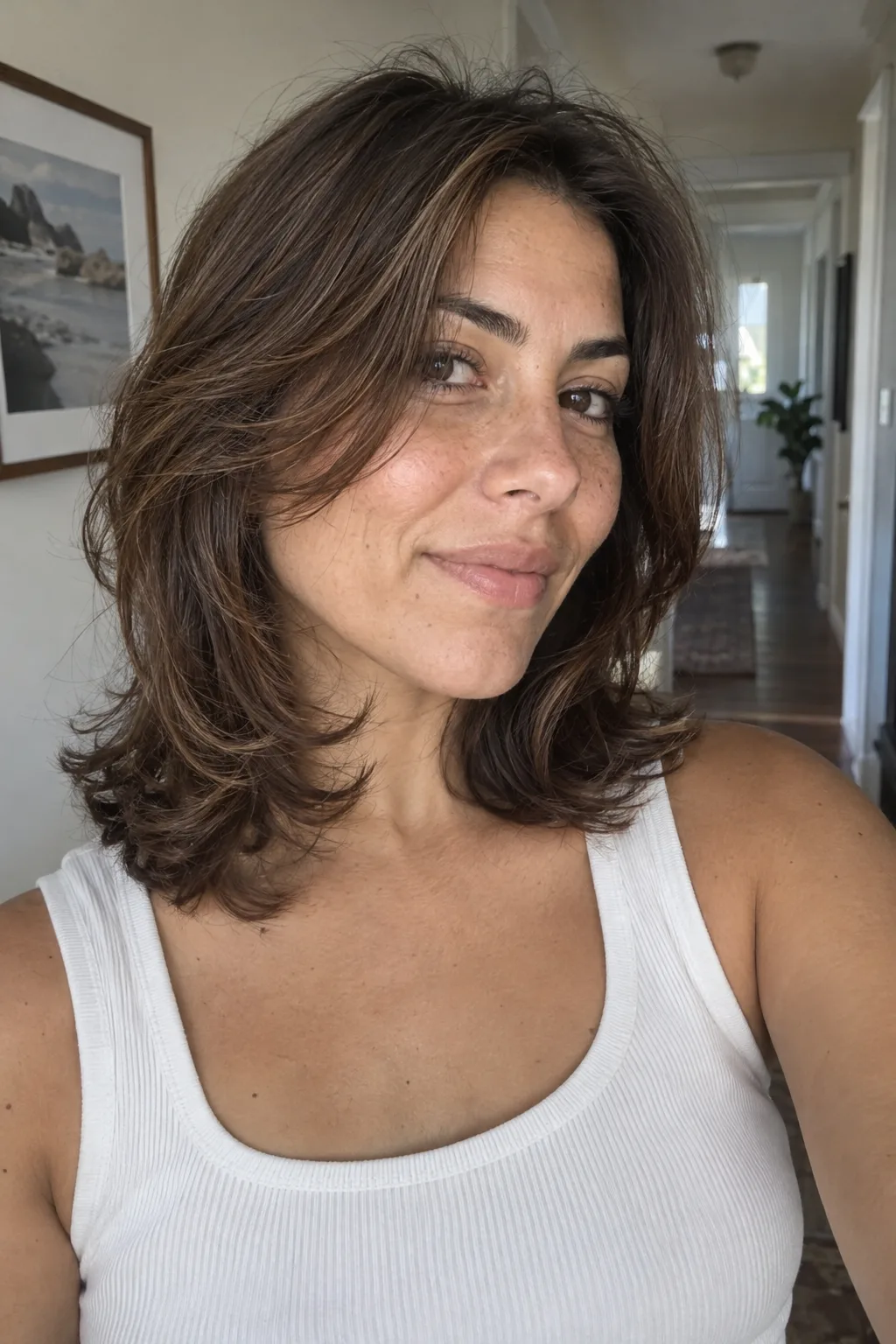Shoulder-Length Butterfly Cut hairstyle
