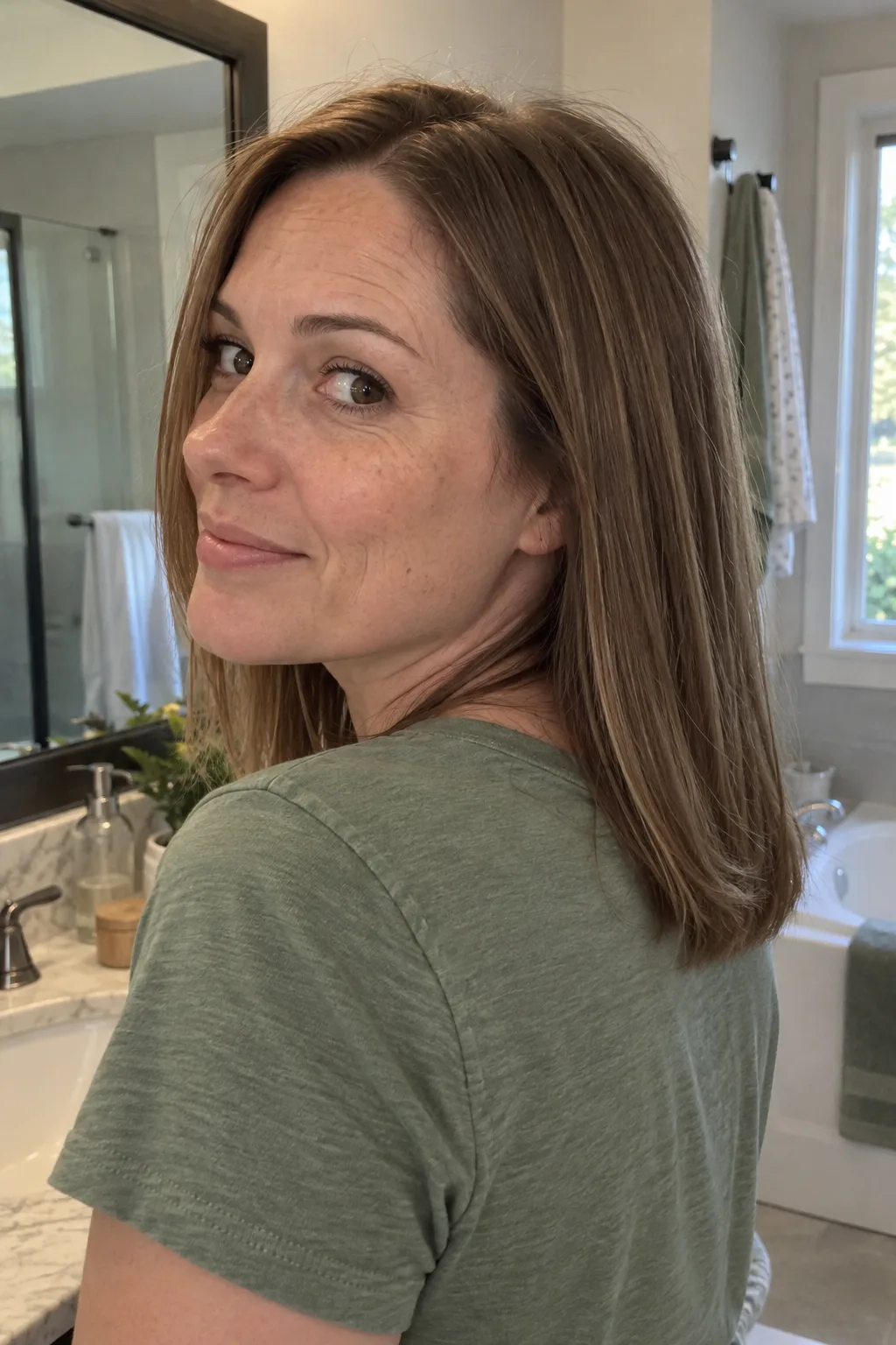 Soft U-Shaped Layers hairstyle