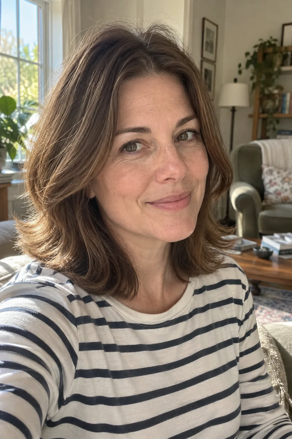 Flipped-Out Layered Ends hairstyle