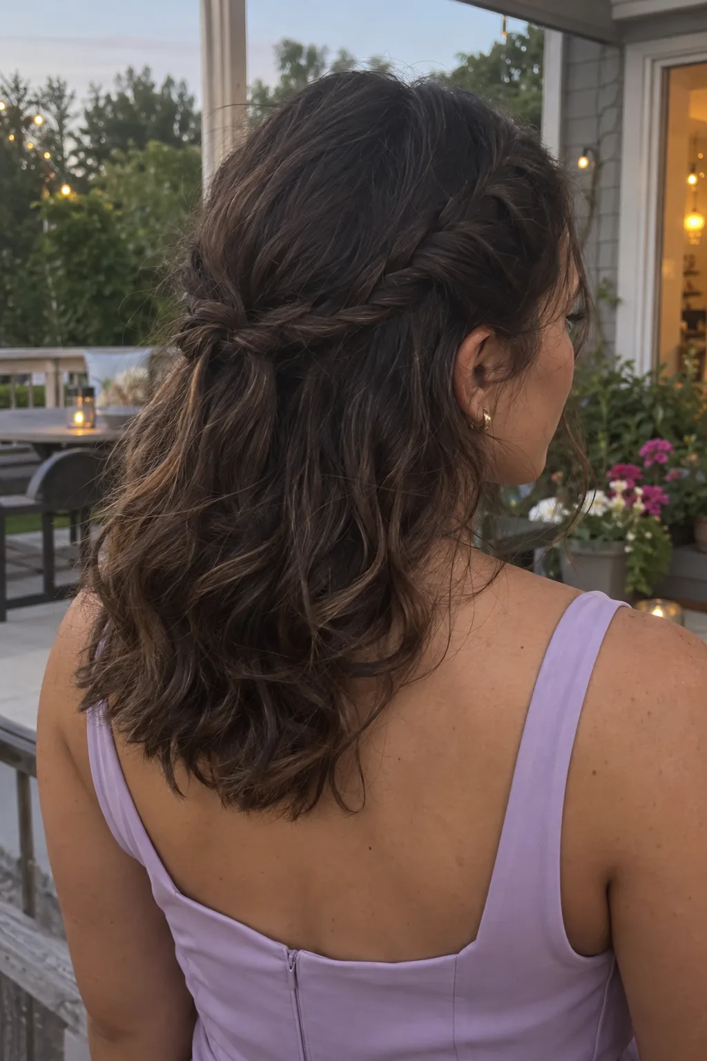 Braided Half-Up Half-Down hairstyle