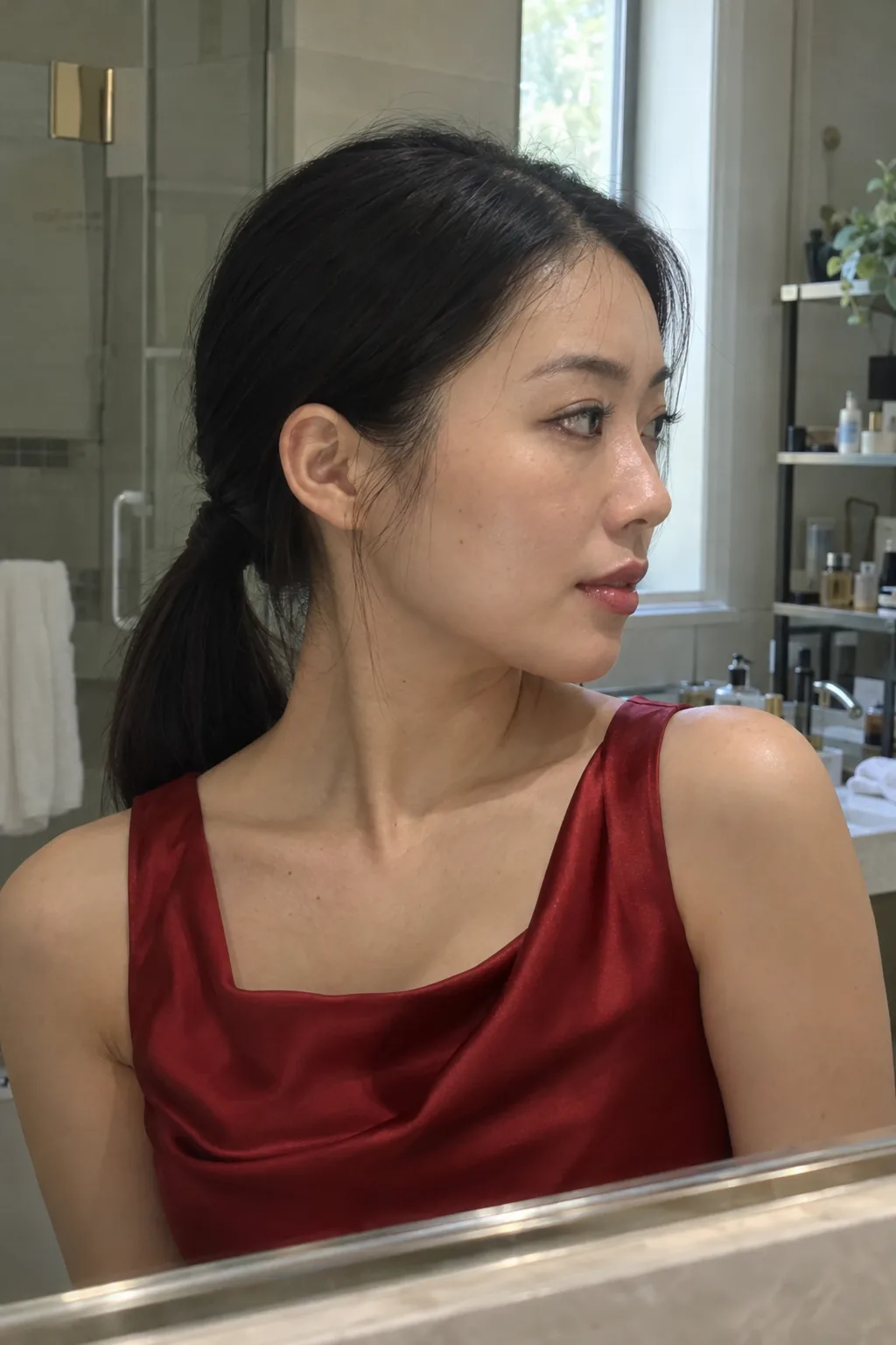 Sleek Low Ponytail hairstyle