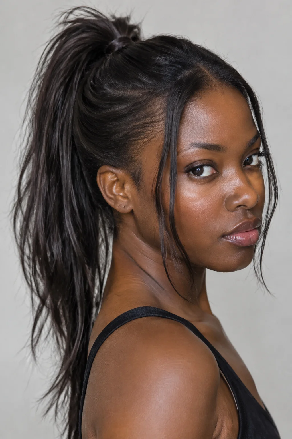 High Messy Pony hairstyle
