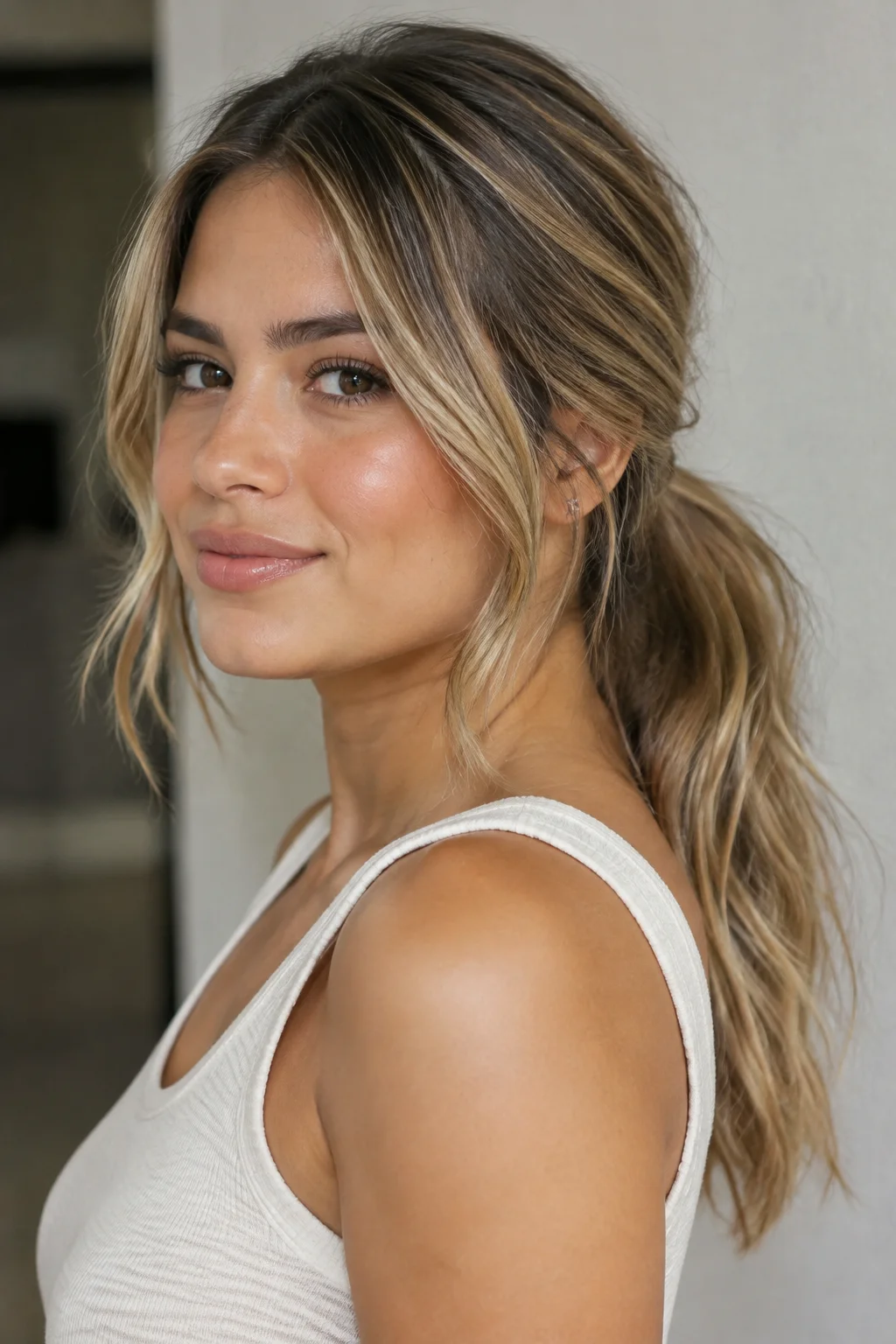 Low Textured Pony hairstyle