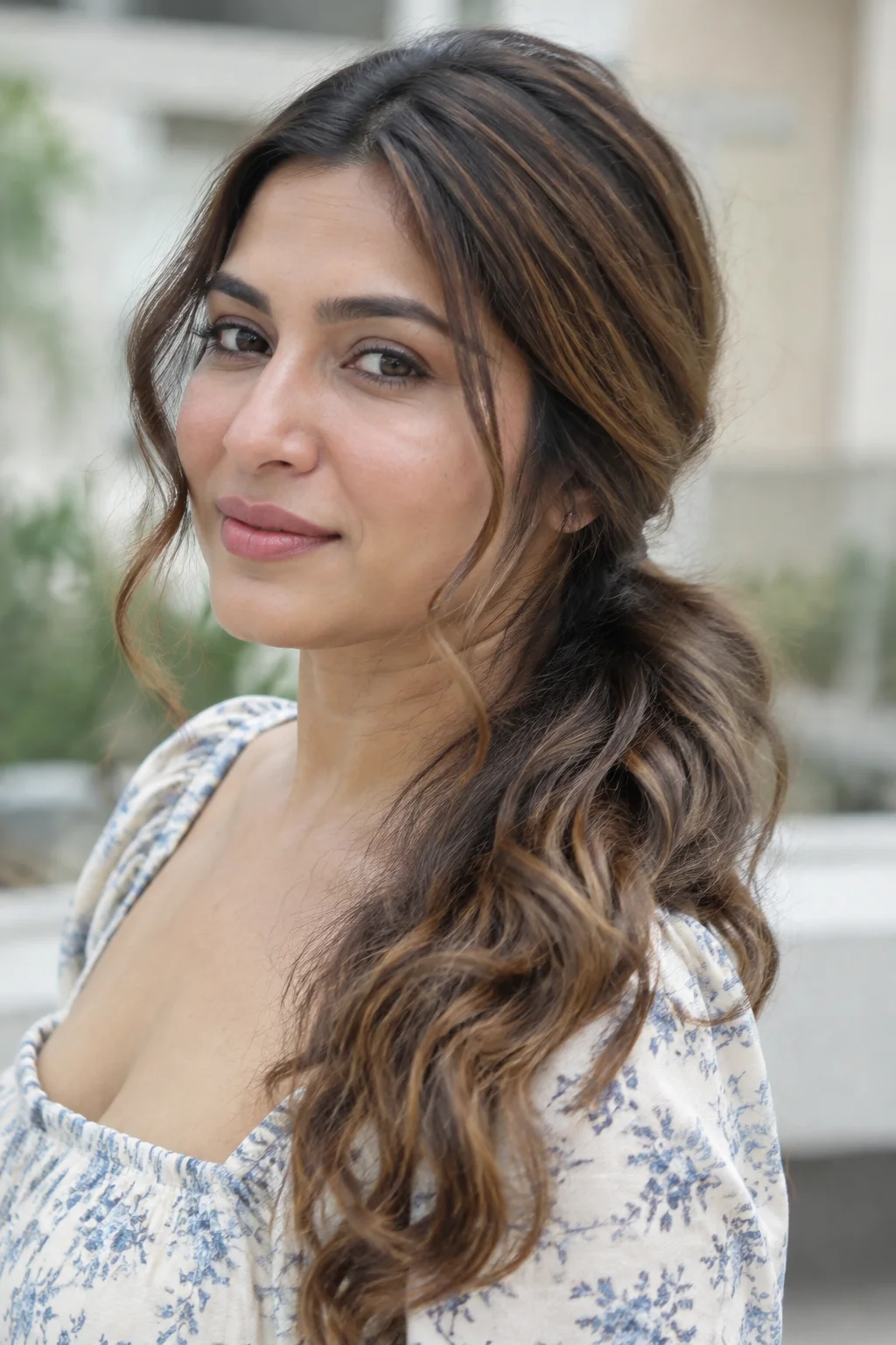 Wavy Side Pony hairstyle