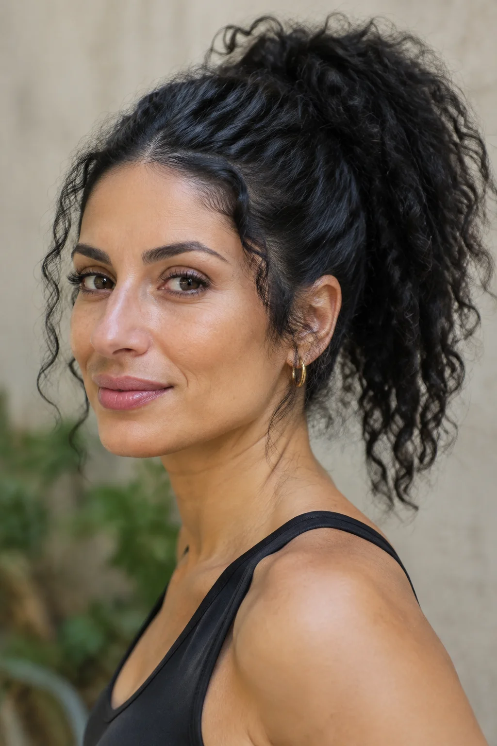 Coily Puff Pony hairstyle