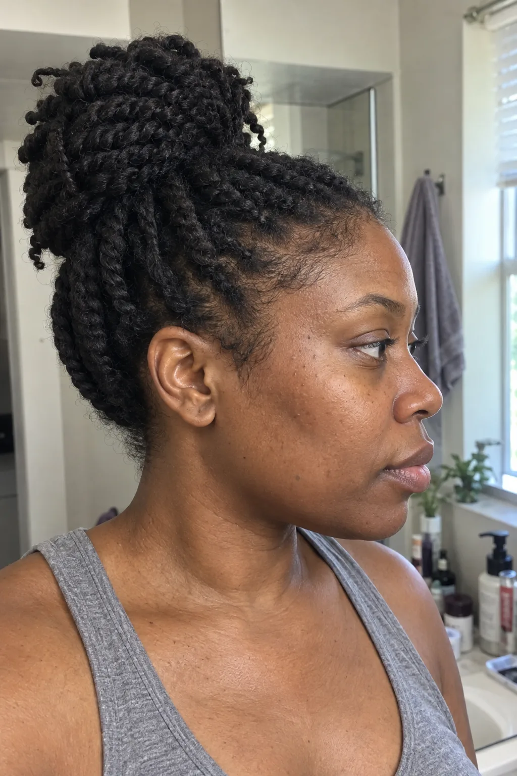 Twisted Crown Bun hairstyle