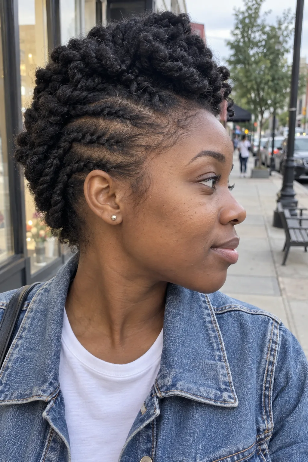 Twisted Faux Hawk hairstyle