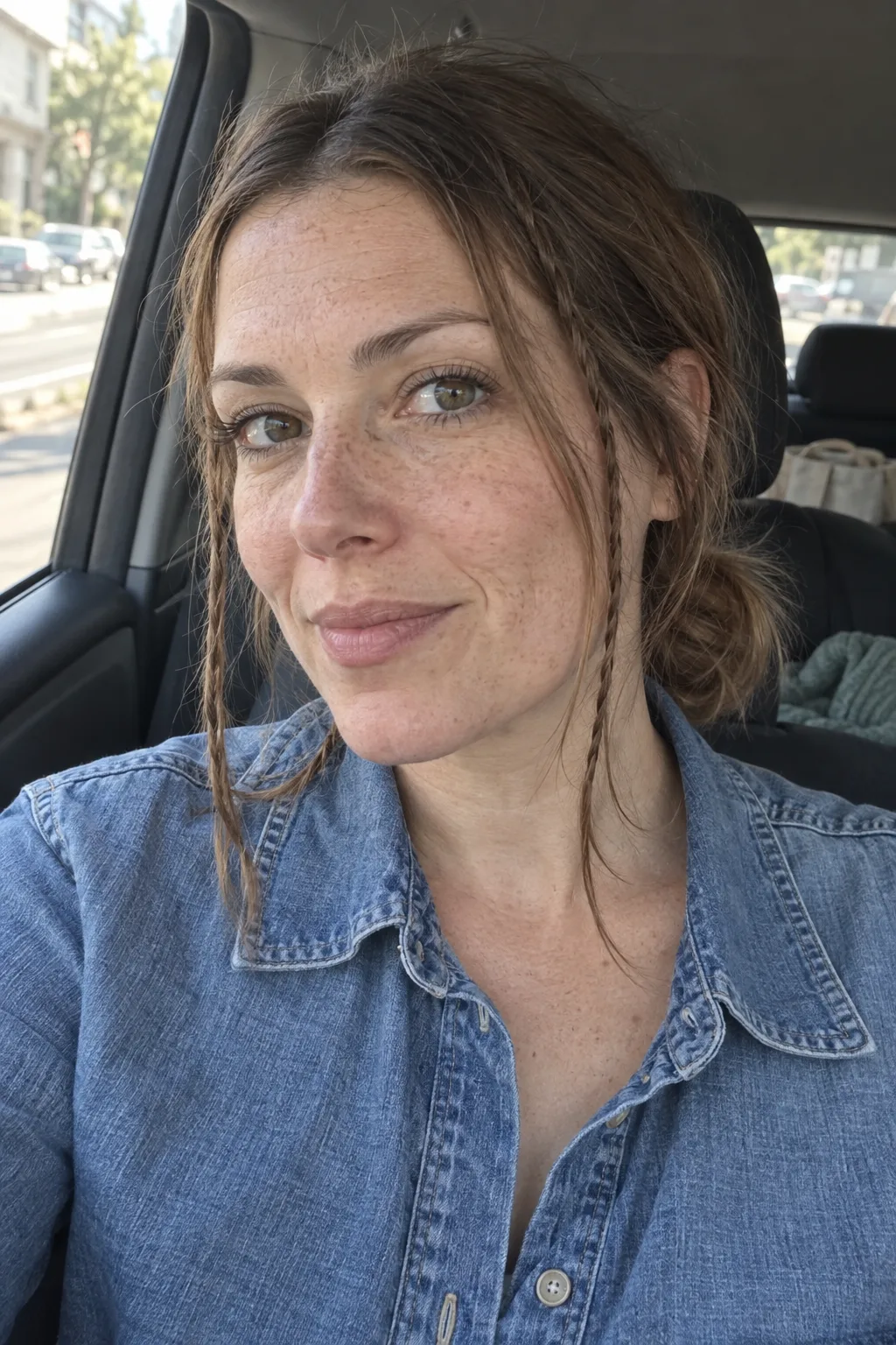 Ponytail With Braided Face-Framing Strands hairstyle