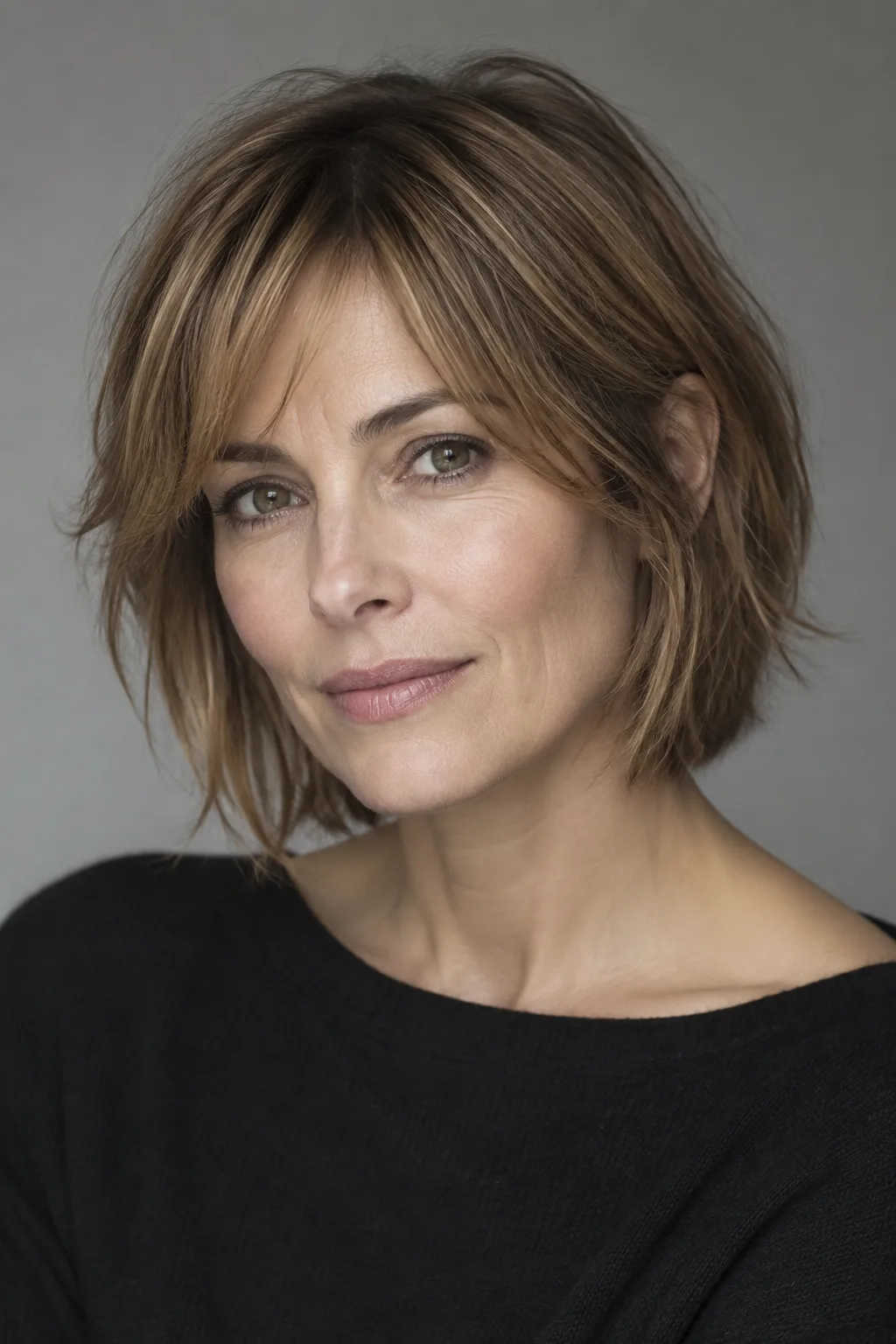 Chin-Length Shag with Wispy Layers hairstyle