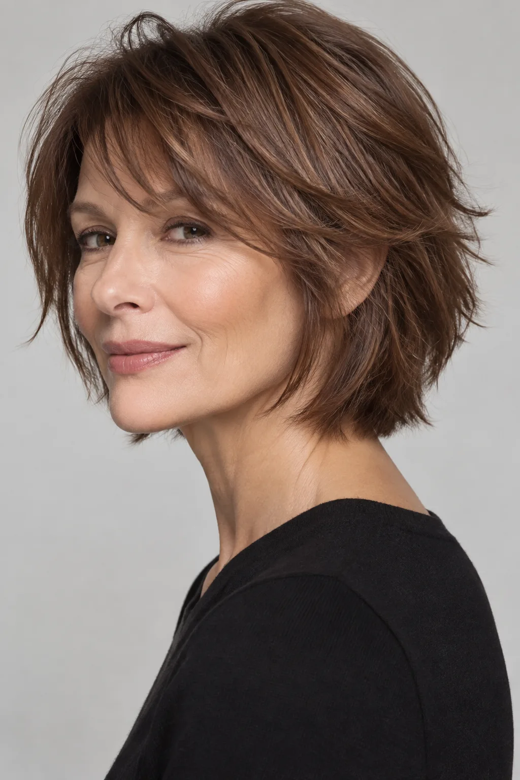 Blunt-Ended Shag with Feathered Layers hairstyle