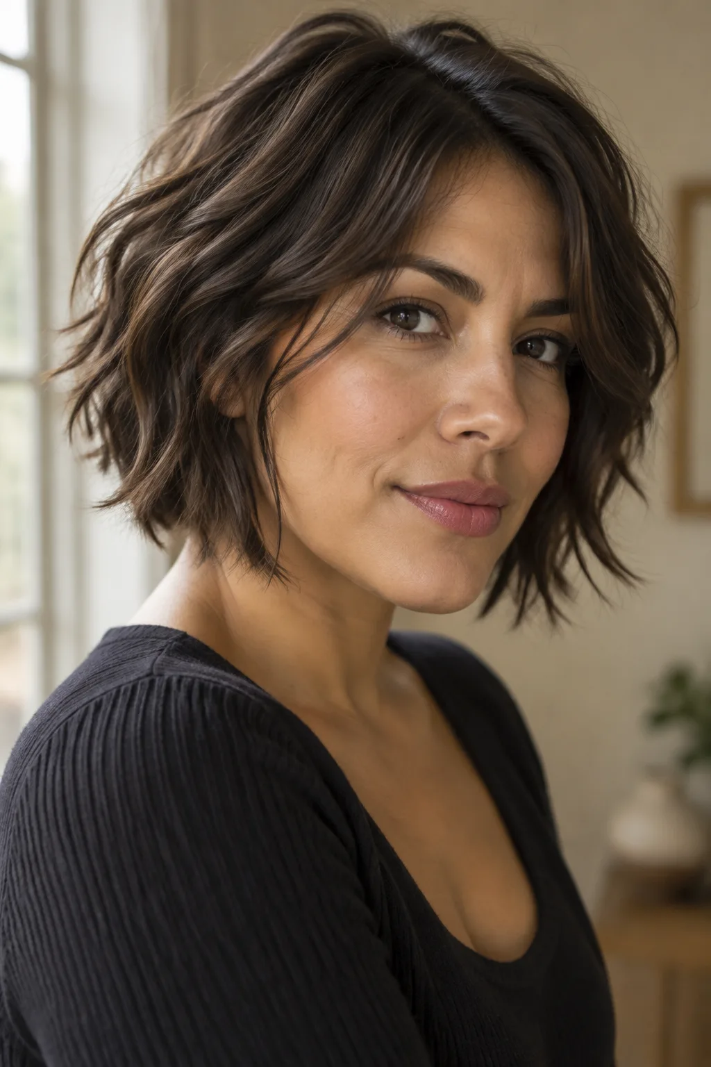 Shaggy Bob with Face-Framing Pieces hairstyle