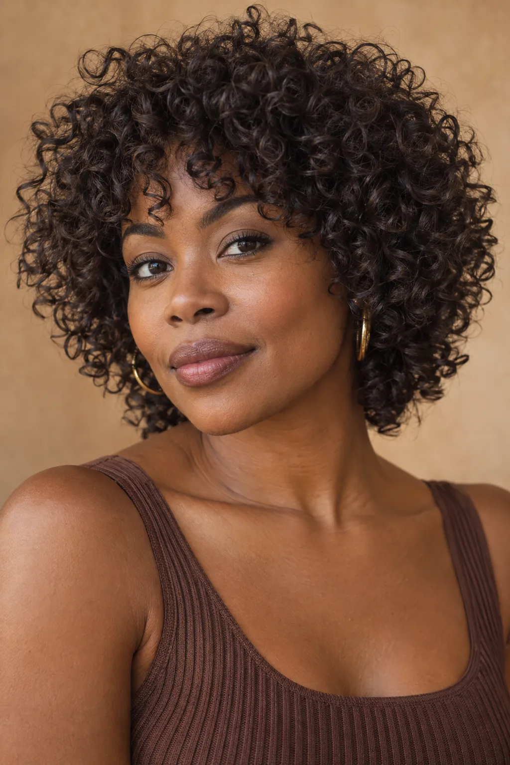 Short Curly Shag hairstyle
