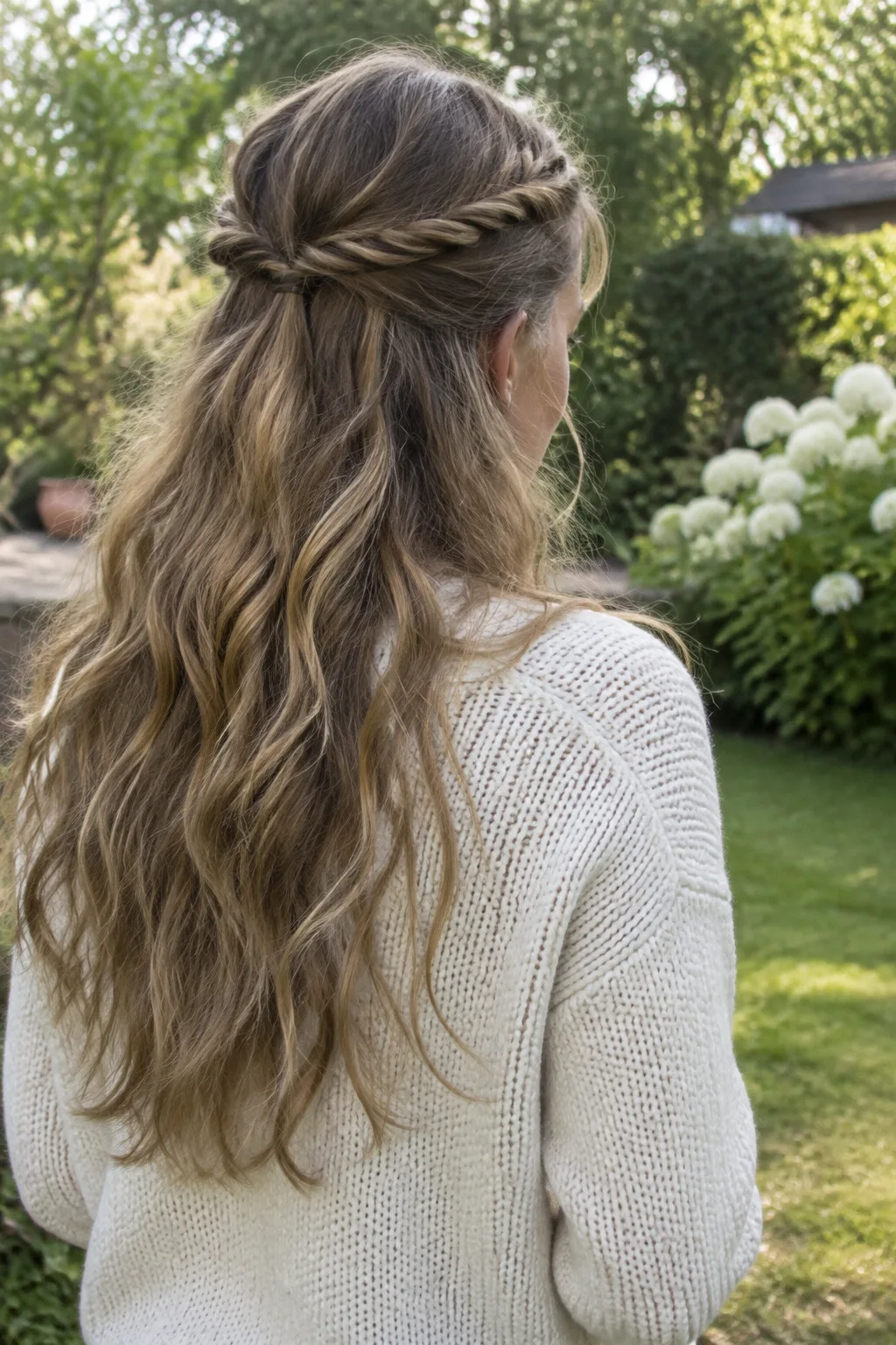 Twisted Crown Half-Up hairstyle