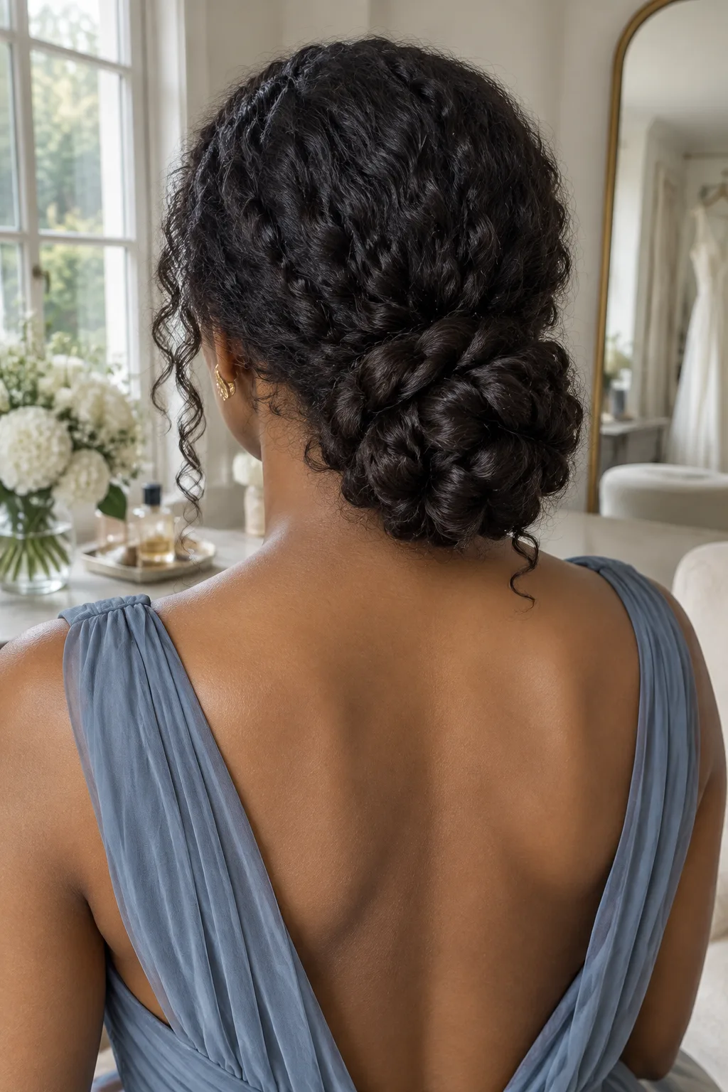 Braided Low Bun hairstyle