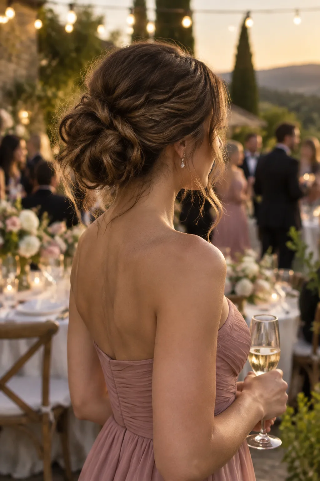 Messy Updo with Tucked Ends hairstyle