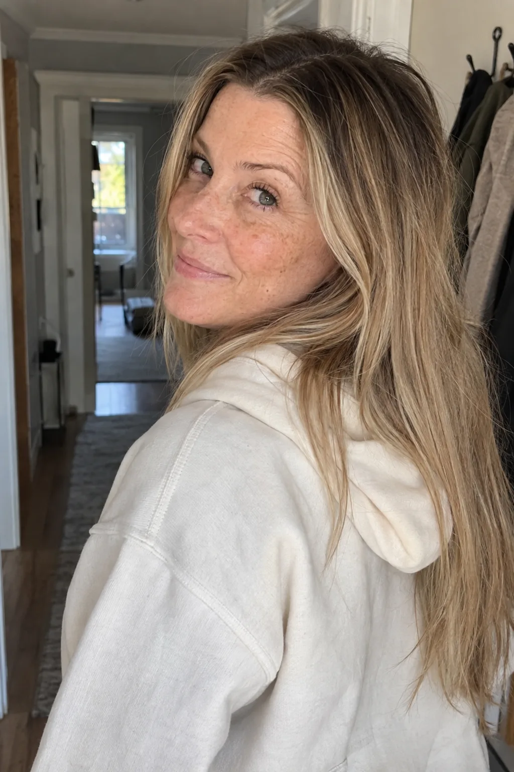Rooted Honey Blonde hair color