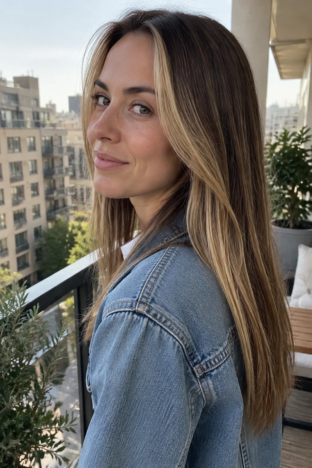 Chunky Honey Blonde Highlights hair color
