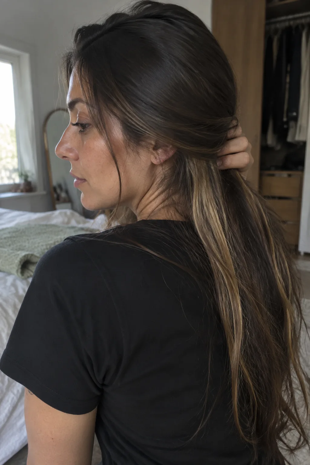 Honey Blonde Peekaboo Highlights hair color