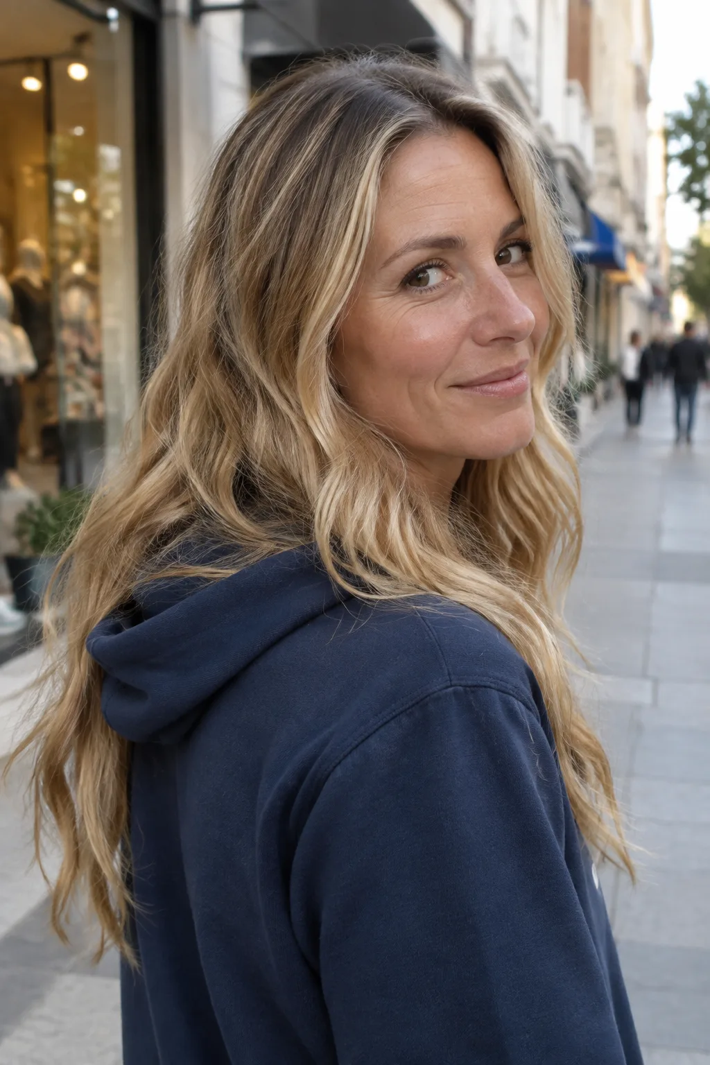 All-Over Honey Blonde From Brunette hair color