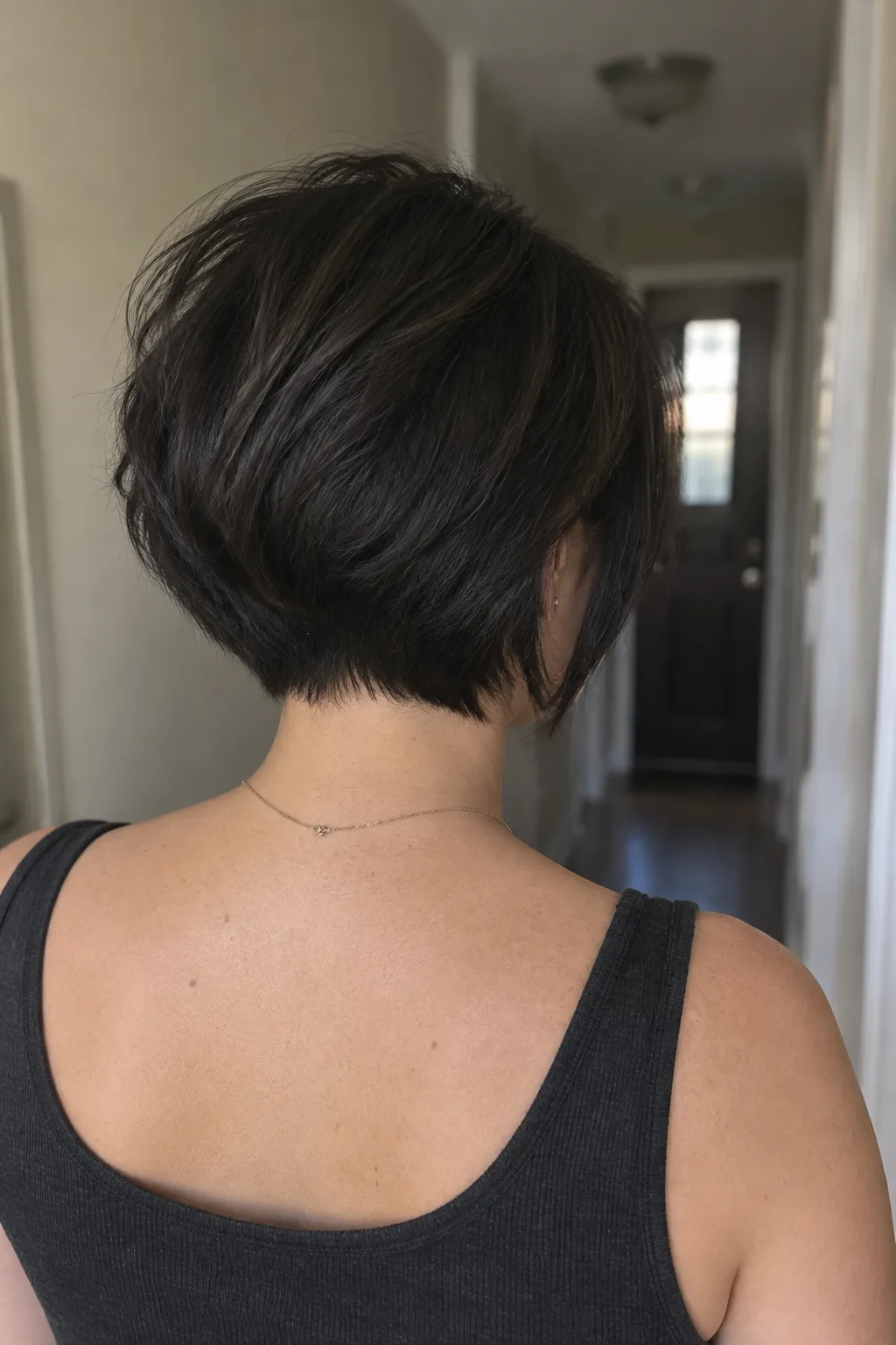 Stacked Layered Bob hairstyle