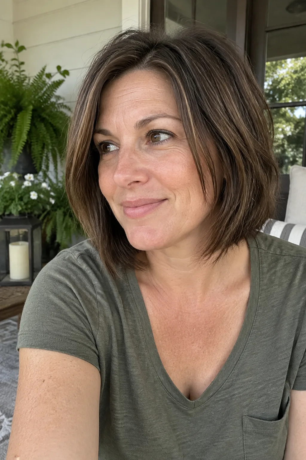 Long Layered Bob with Face-Framing Pieces hairstyle