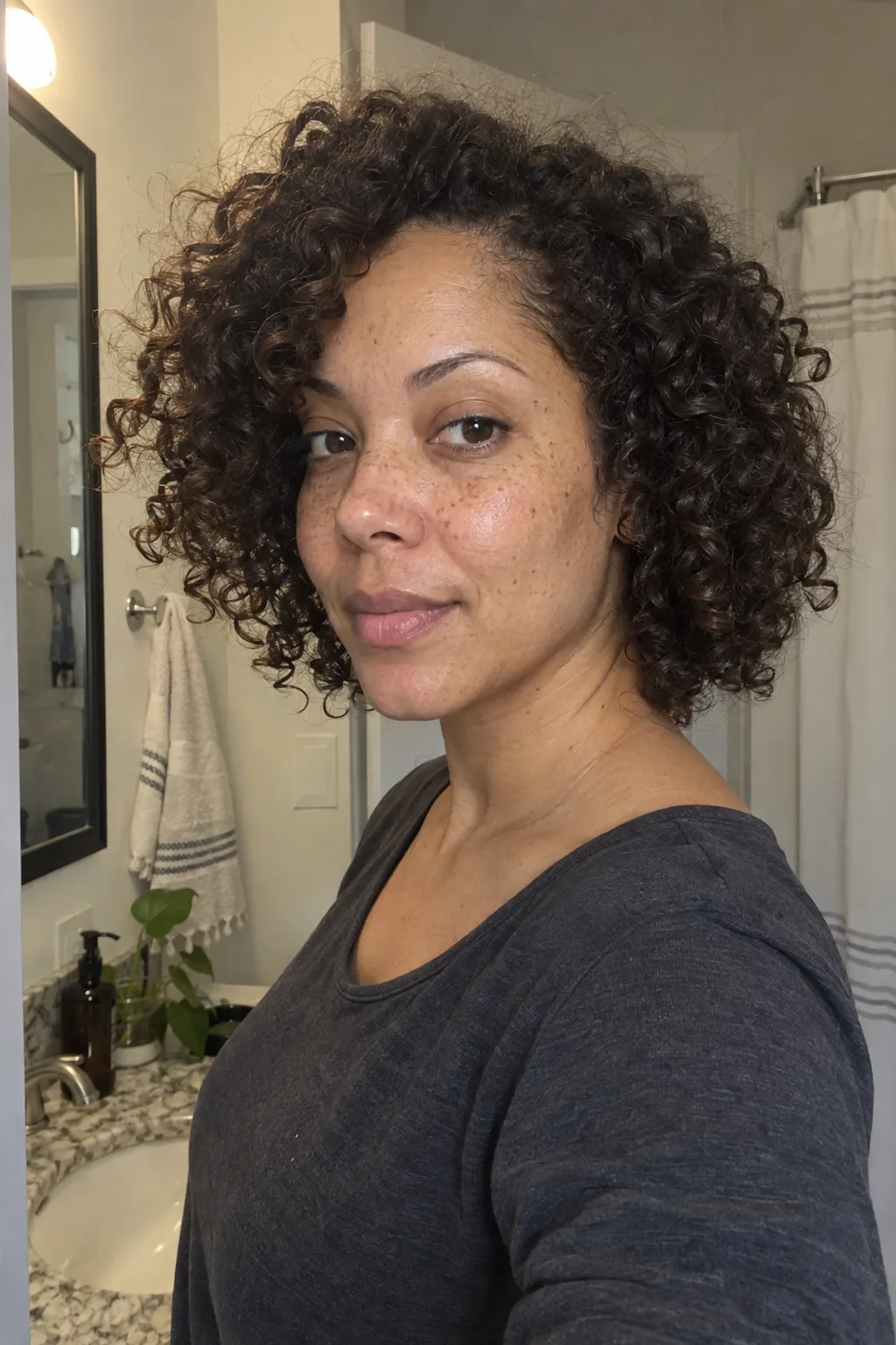 Curly Layered Bob hairstyle