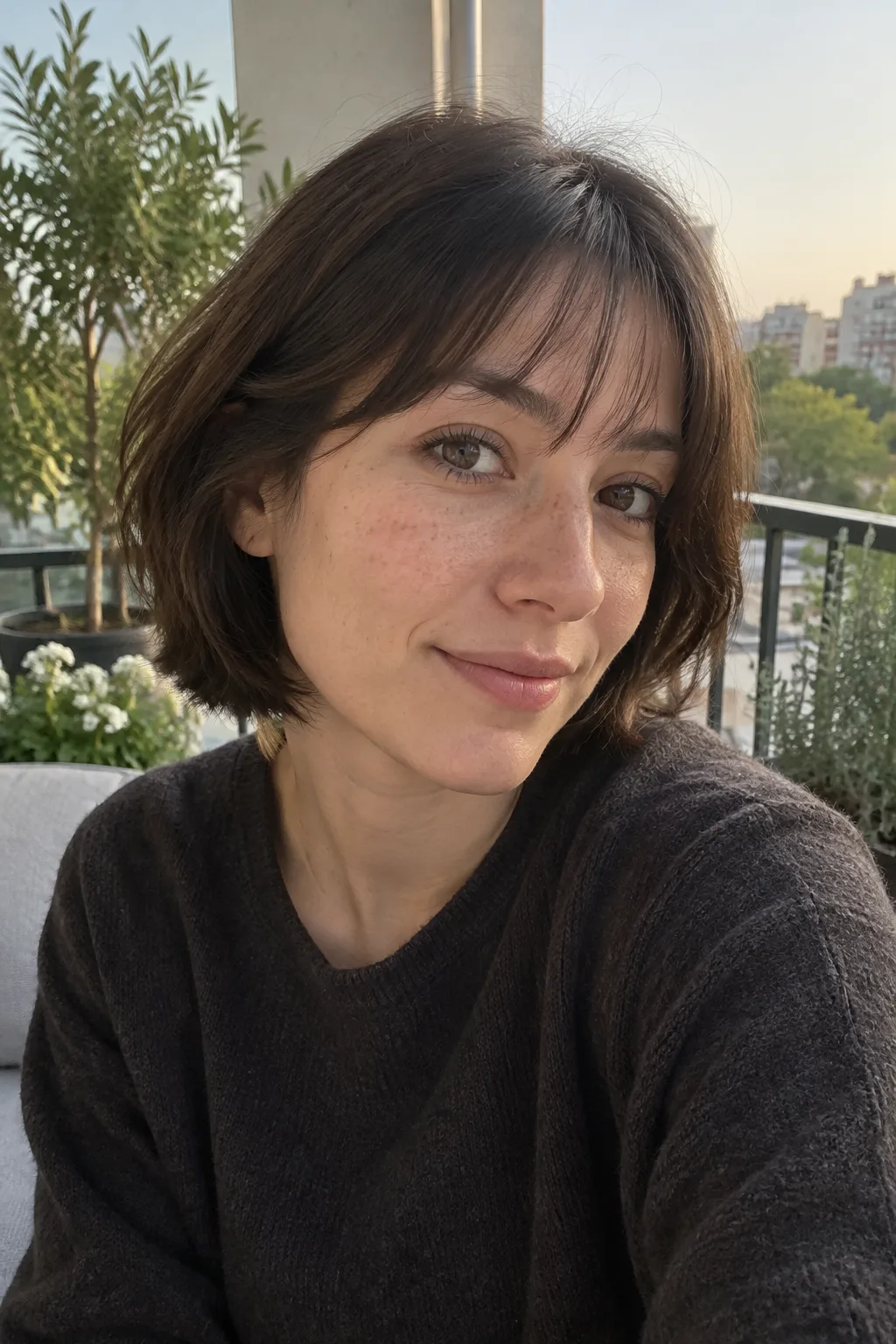 Layered Bob with Wispy Bangs hairstyle