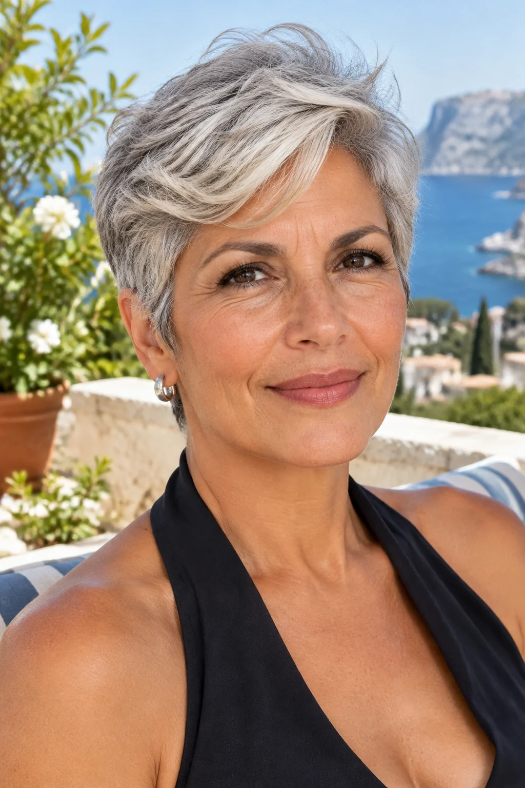 Soft Feathered Pixie hairstyle
