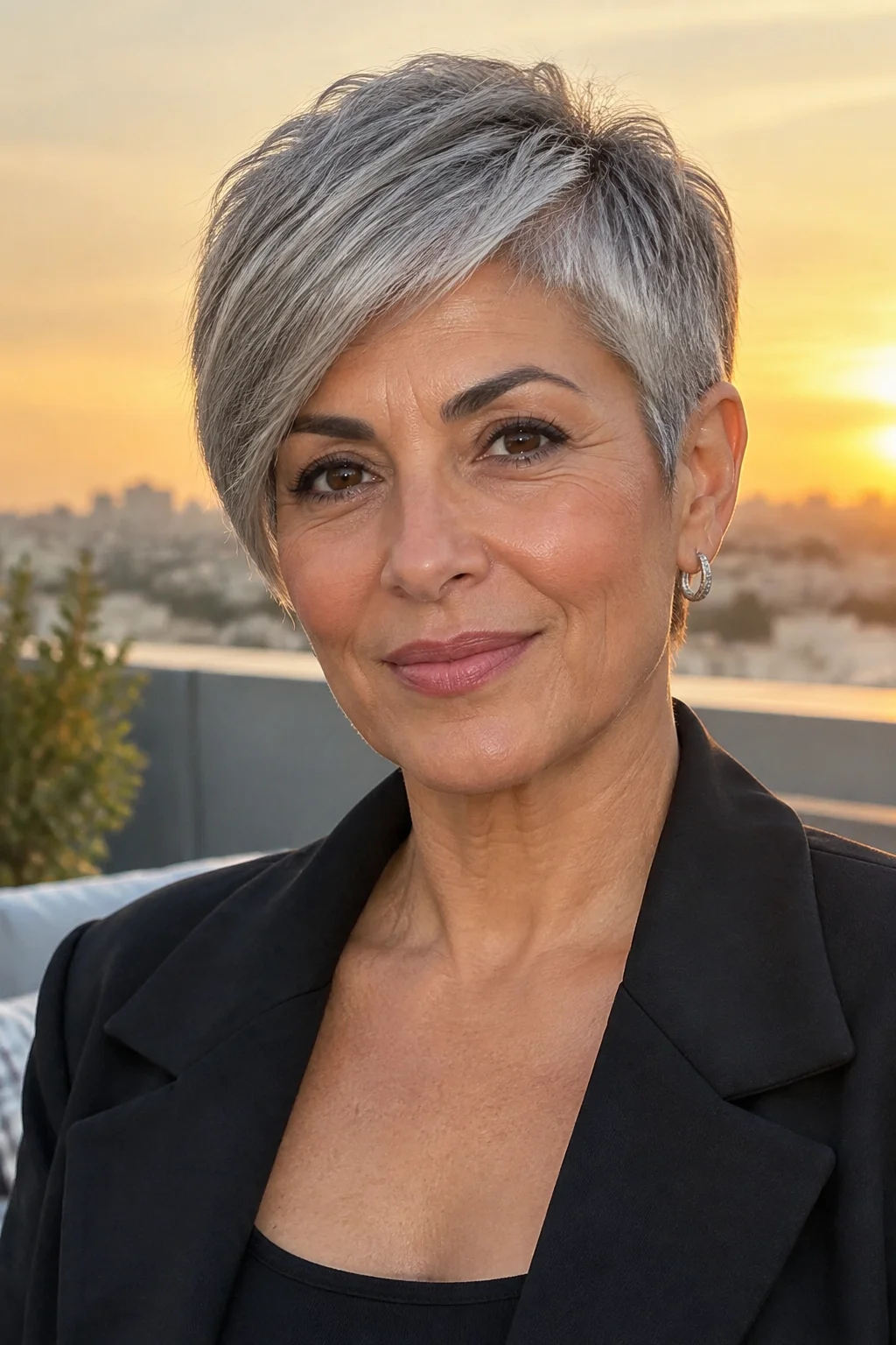 Asymmetrical Pixie hairstyle