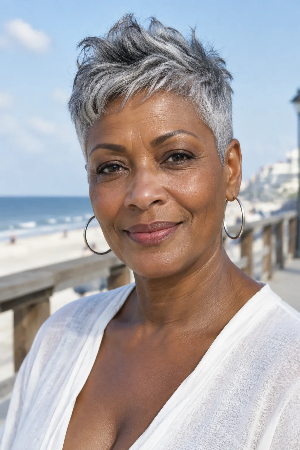 Tousled Faux-Hawk Pixie hairstyle