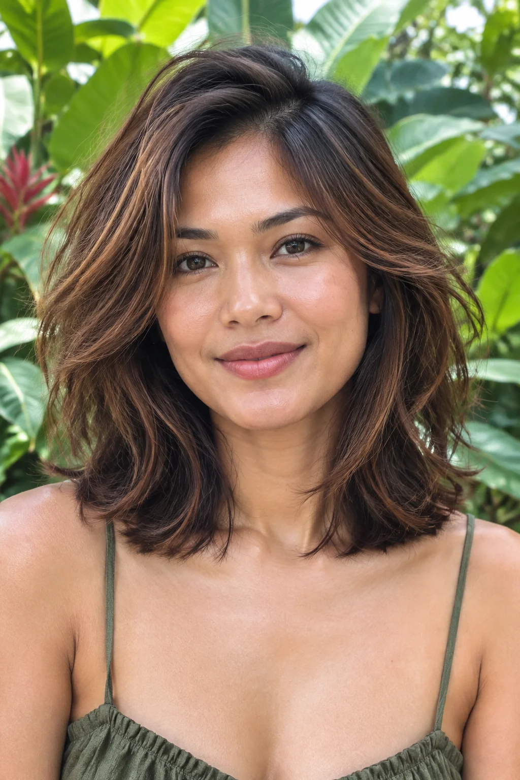 Slide-Cut Shoulder Shag hairstyle