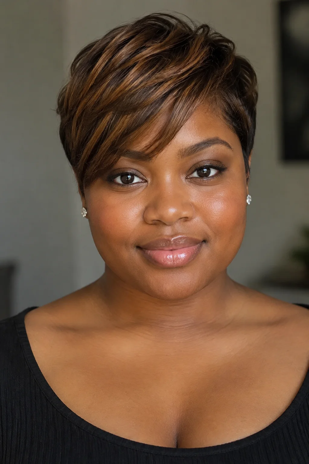 Side-Swept Pixie hairstyle
